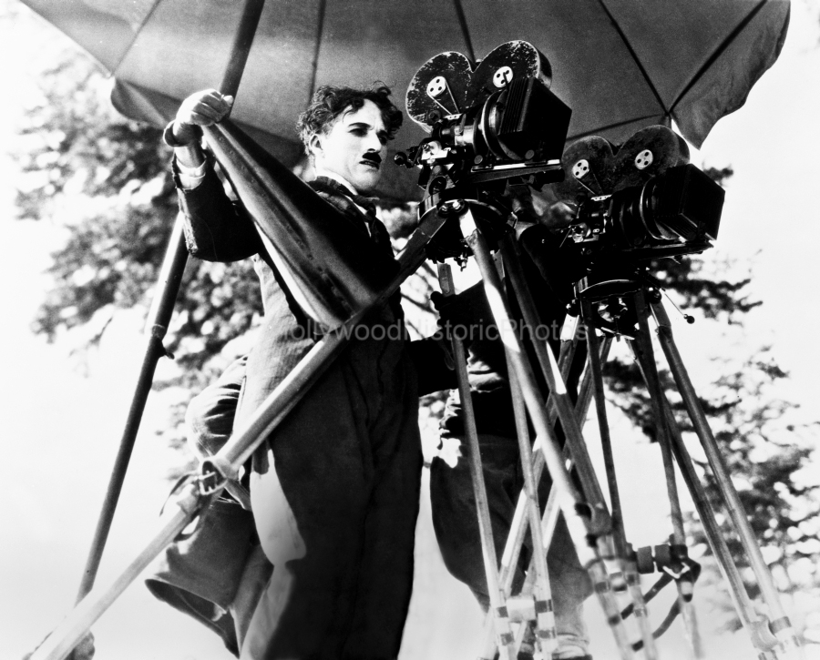 Charlie Chaplin 1925 2 behind the camera directing The Gold Rush WM.jpg